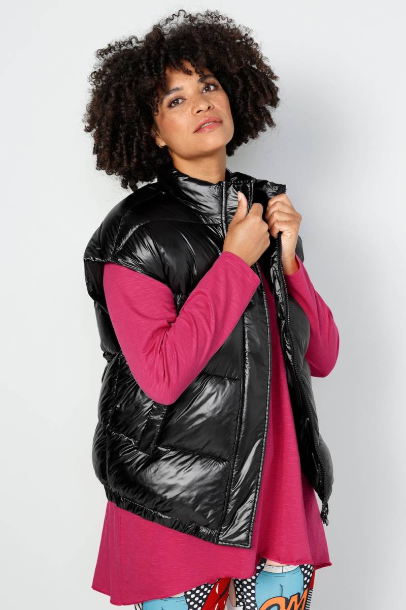 Große Größen Steppweste, Damen, schwarz, Größe: 42, Polyester/Synthetische Fasern, Angel of Style von Angel of Style