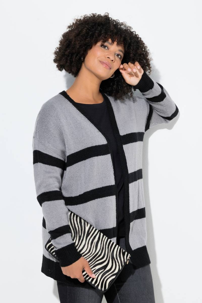 Große Größen Strickjacke, Damen, grau, Größe: 42/44, Synthetische Fasern, Angel of Style von Angel of Style