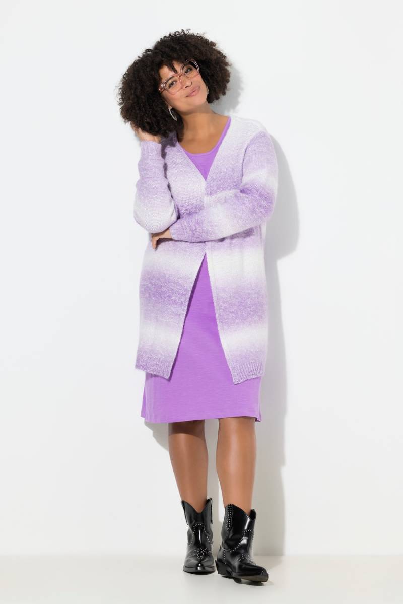 Große Größen Strickjacke, Damen, lila, Größe: 42/44, Polyester/Synthetische Fasern, Angel of Style von Angel of Style