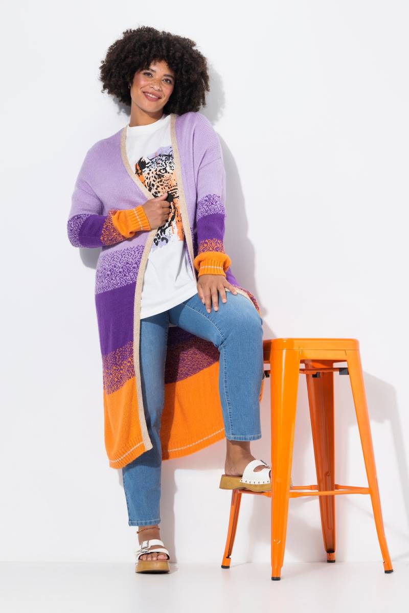 Große Größen Strickjacke, Damen, lila, Größe: 54, Synthetische Fasern, Angel of Style von Angel of Style