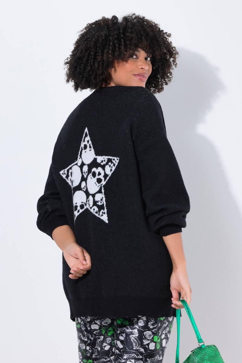 Große Größen Strickjacke, Damen, schwarz, Größe: 46/48, Polyester, Angel of Style von Angel of Style