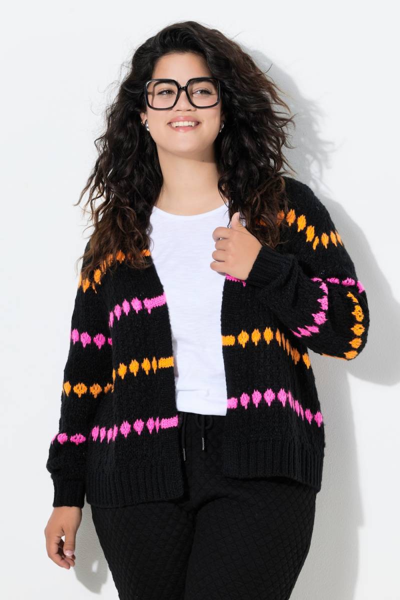 Große Größen Strickjacke, Damen, schwarz, Größe: 46/48, Synthetische Fasern, Angel of Style Große Größen Strickjacke, Damen, schwarz, Größe: 46/48, Synthetische Fasern, Angel of Style von Angel of Style