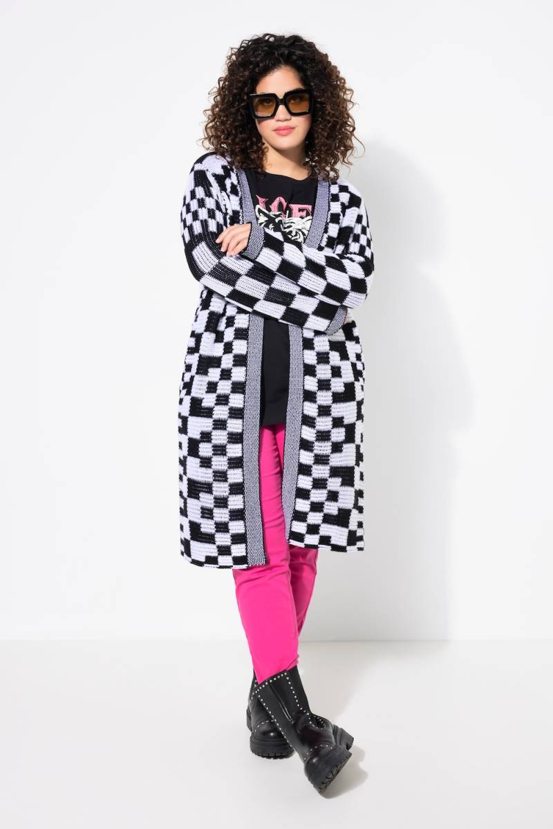 Große Größen Strickjacke, Damen, schwarz, Größe: 58/60, Synthetische Fasern, Angel of Style von Angel of Style