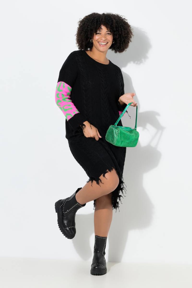 Große Größen Strickkleid, Damen, schwarz, Größe: 50/52, Synthetische Fasern, Angel of Style Große Größen Strickkleid, Damen, schwarz, Größe: 50/52, Synthetische Fasern, Angel of Style von Angel of Style