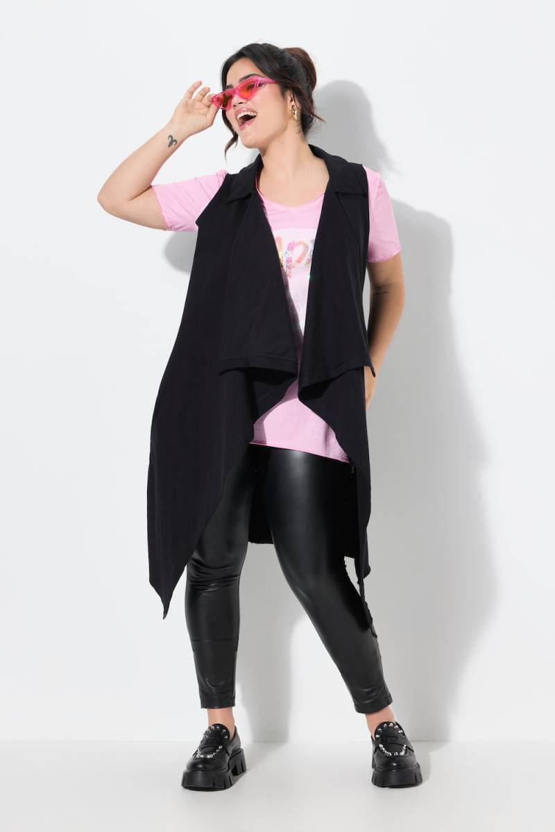 Große Größen Sweat-Weste, Damen, schwarz, Größe: 48, Baumwolle, Angel of Style von Angel of Style