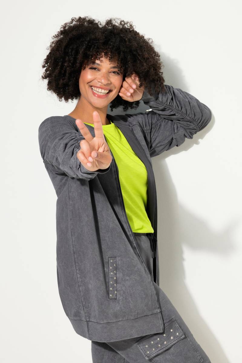 Große Größen Sweatjacke, Damen, grau, Größe: 42, Baumwolle, Angel of Style von Angel of Style