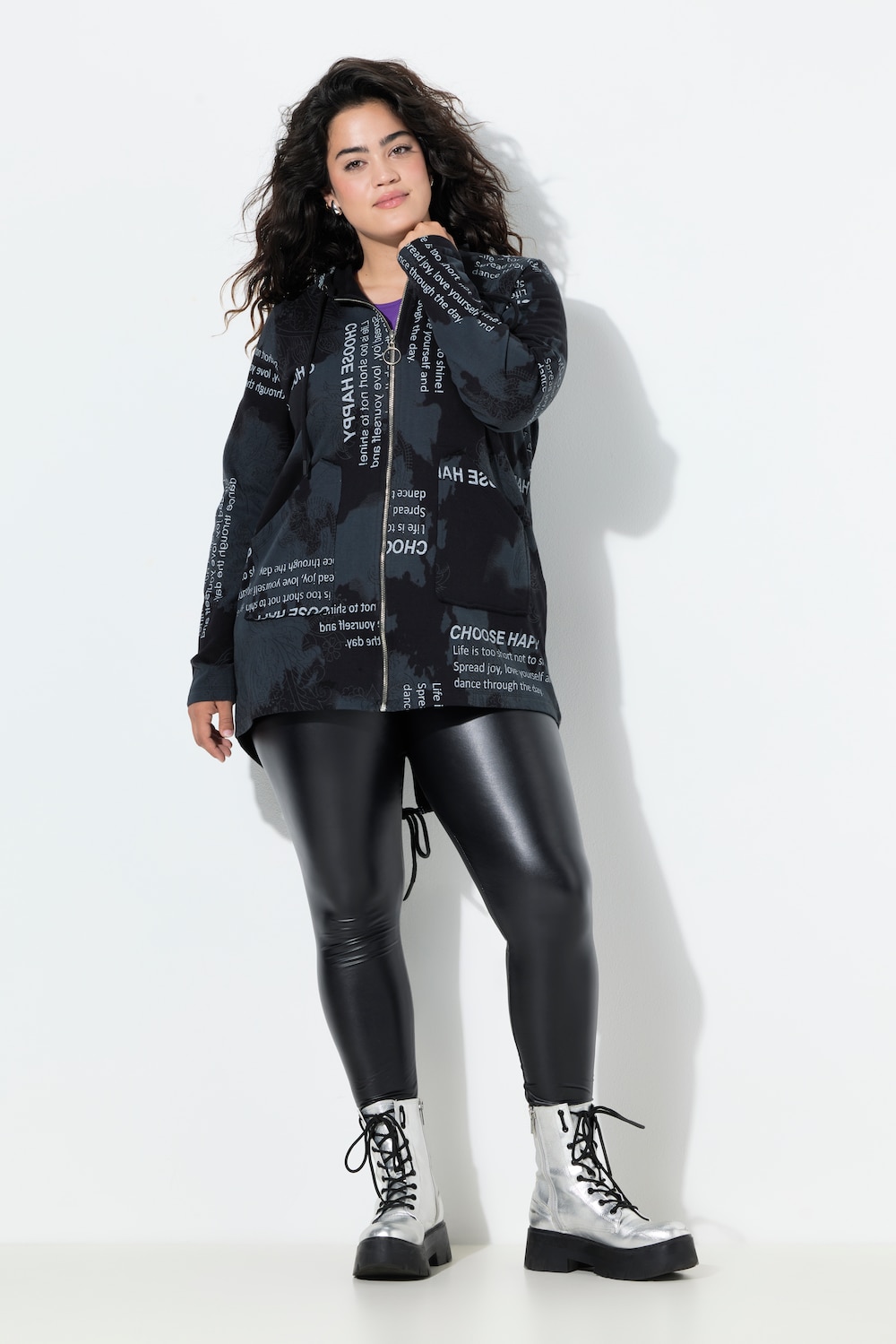Große Größen Sweatjacke, Damen, grau, Größe: 46, Baumwolle, Angel of Style von Angel of Style