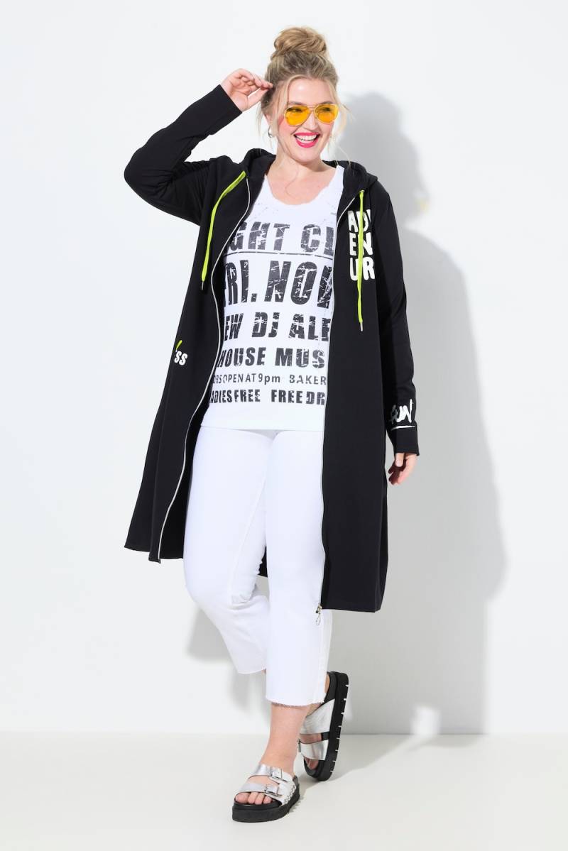 Große Größen Sweatjacke, Damen, schwarz, Größe: 46, Baumwolle, Angel of Style von Angel of Style