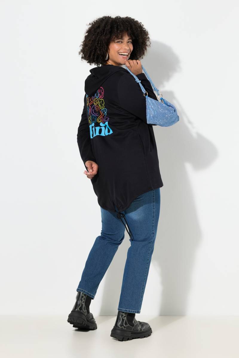 Große Größen Sweatjacke, Damen, schwarz, Größe: 52, Baumwolle, Angel of Style von Angel of Style