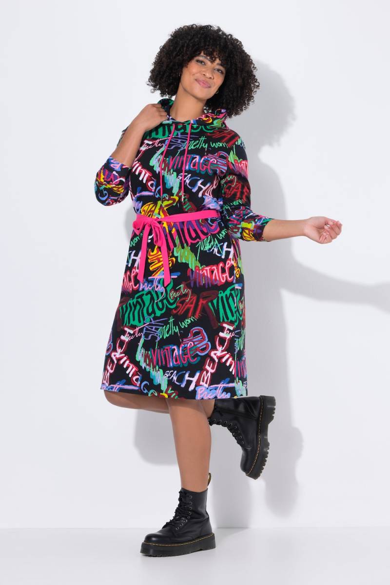 Große Größen Sweatkleid, Damen, schwarz, Größe: 48, Baumwolle, Angel of Style von Angel of Style