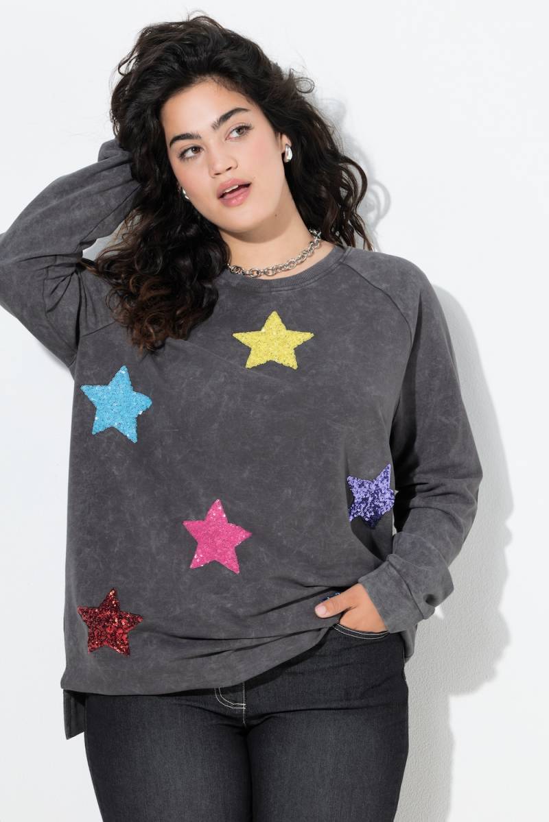Große Größen Sweatshirt, Damen, grau, Größe: 50, Baumwolle, Angel of Style von Angel of Style