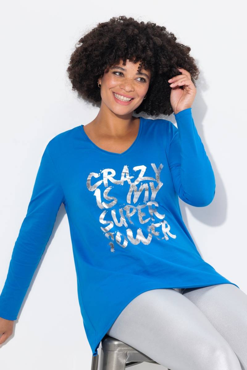 Große Größen T-Shirt, Damen, blau, Größe: 48, Baumwolle, Angel of Style von Angel of Style