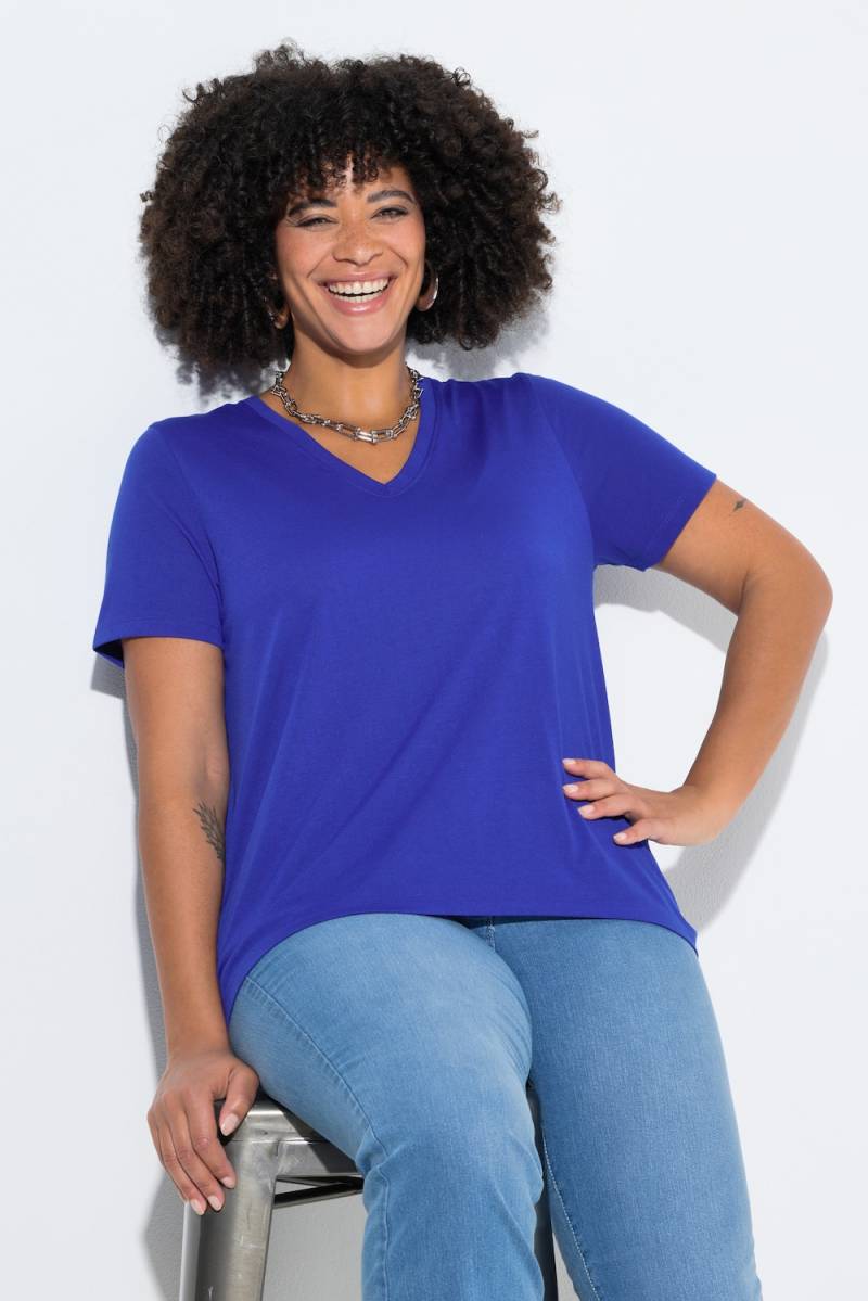 Große Größen T-Shirt, Damen, blau, Größe: 48, Polyester, Angel of Style von Angel of Style