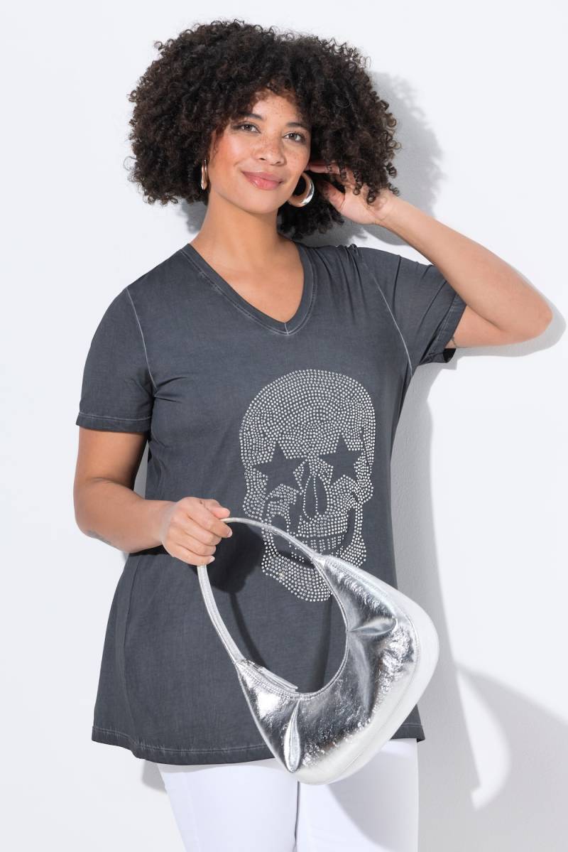 Große Größen T-Shirt, Damen, grau, Größe: 44, Baumwolle, Angel of Style von Angel of Style