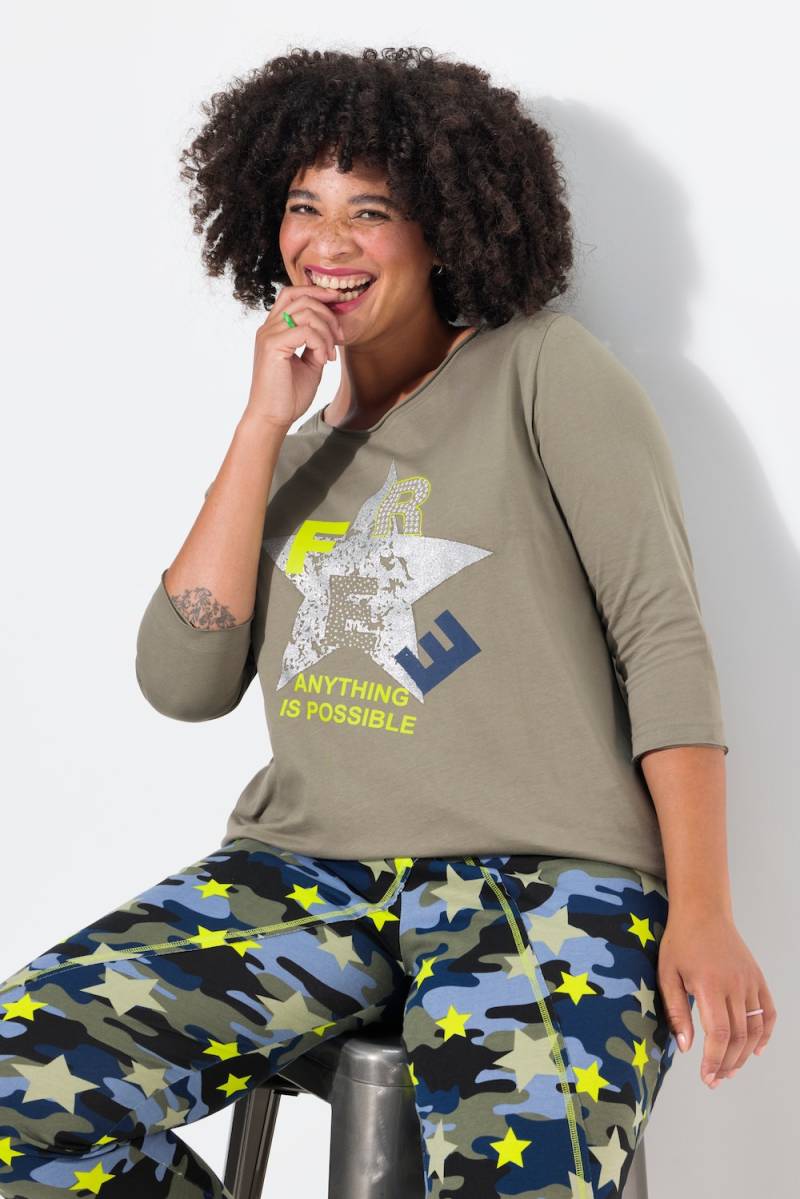 Große Größen T-Shirt, Damen, grün, Größe: 52, Baumwolle, Angel of Style von Angel of Style