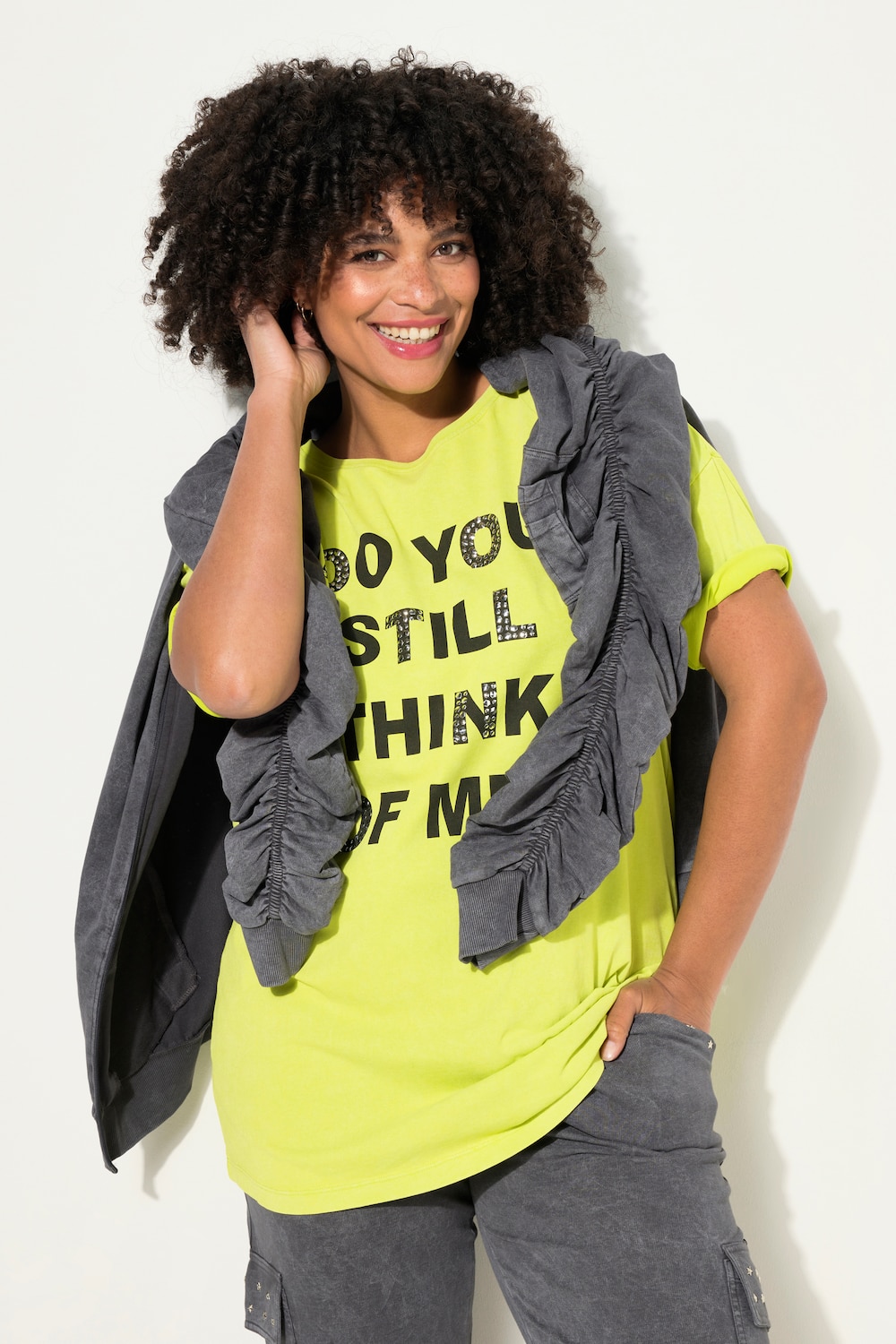 Große Größen T-Shirt, Damen, grün, Größe: 52, Baumwolle, Angel of Style von Angel of Style