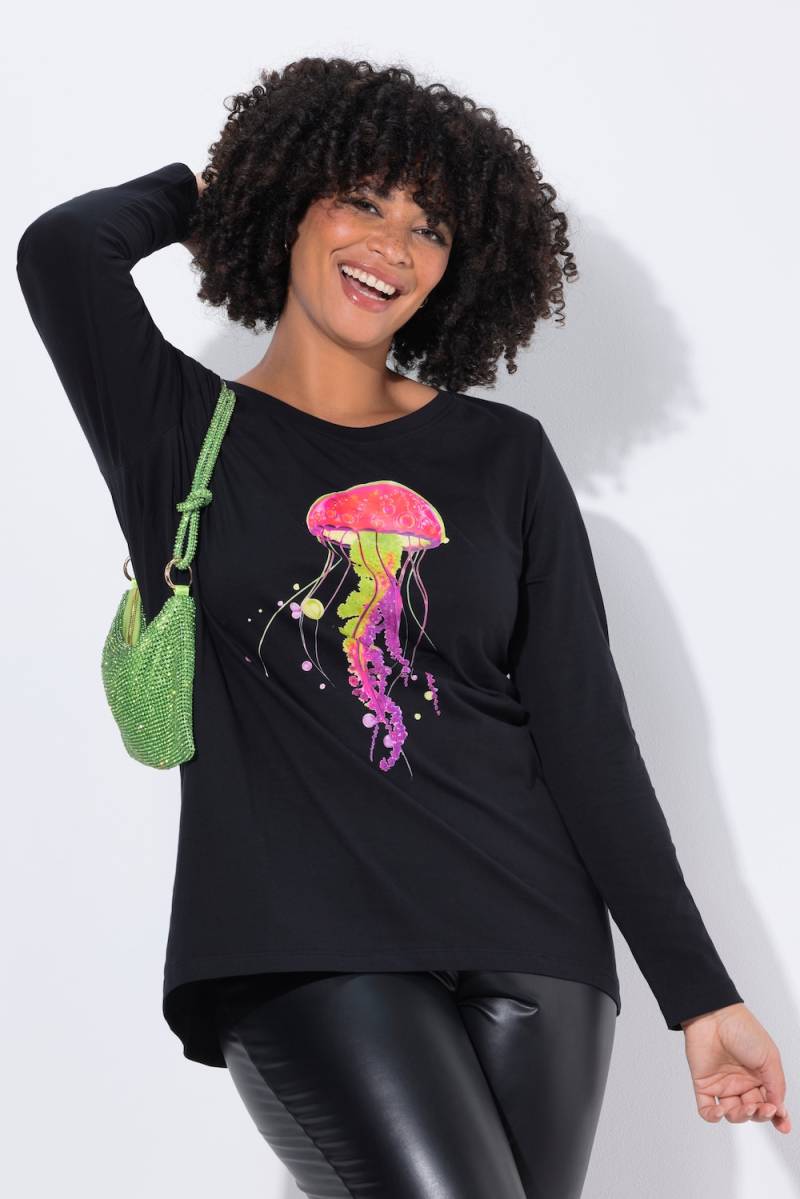 Große Größen T-Shirt, Damen, schwarz, Größe: 46, Baumwolle, Angel of Style von Angel of Style