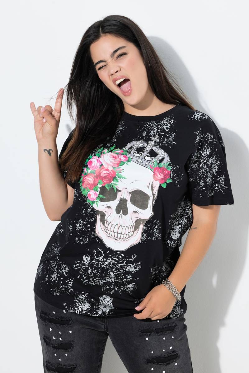 Große Größen T-Shirt, Damen, schwarz, Größe: 48, Baumwolle, Angel of Style von Angel of Style