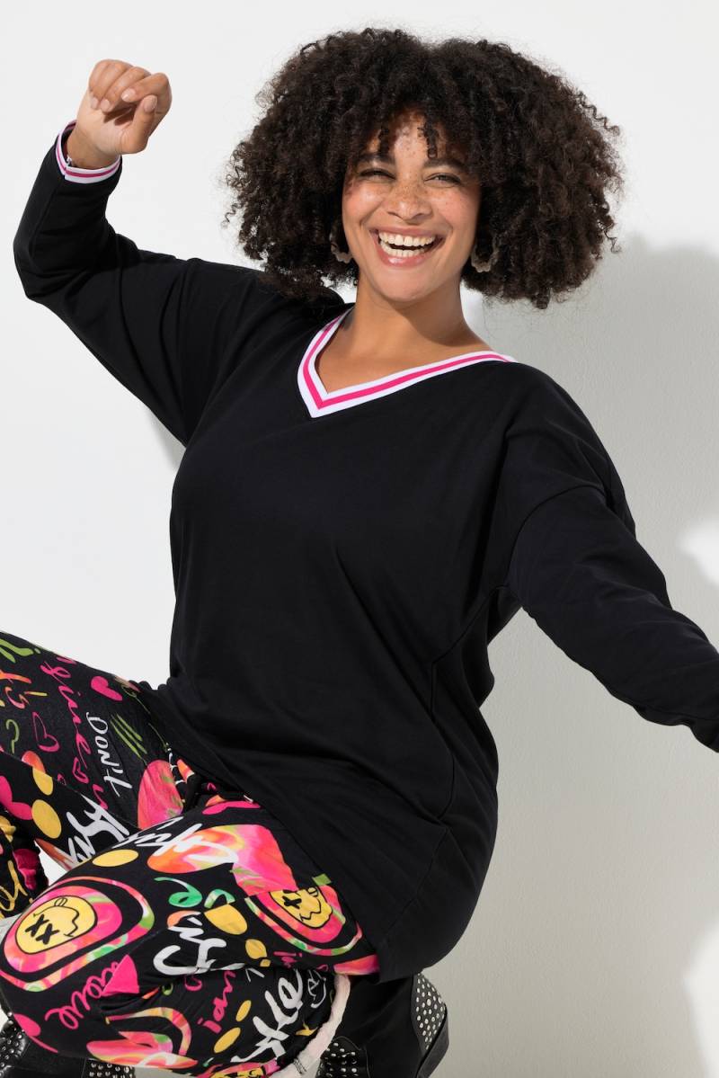 Große Größen T-Shirt, Damen, schwarz, Größe: 48, Baumwolle, Angel of Style von Angel of Style