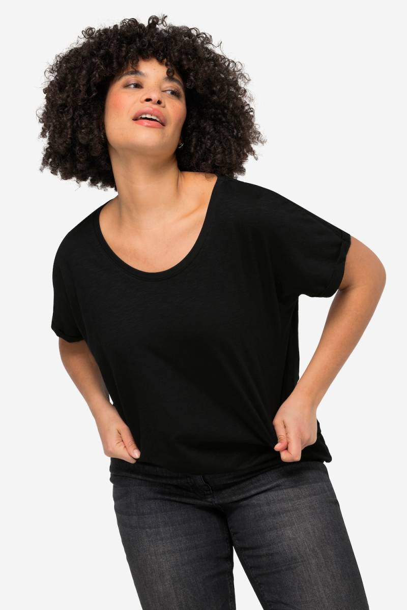 Große Größen T-Shirt, Damen, schwarz, Größe: 56, Baumwolle, Angel of Style von Angel of Style