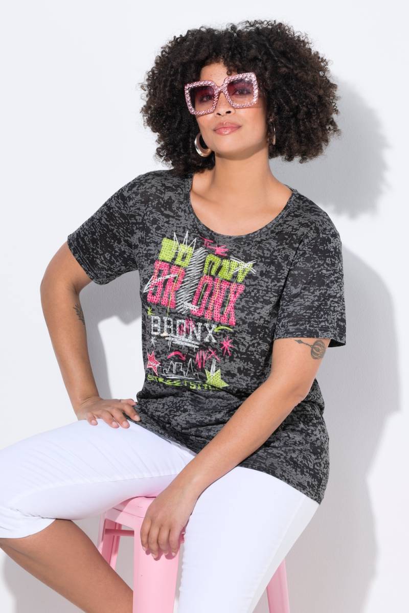 Große Größen T-Shirt, Damen, schwarz, Größe: 60, Polyester/Viskose, Angel of Style von Angel of Style