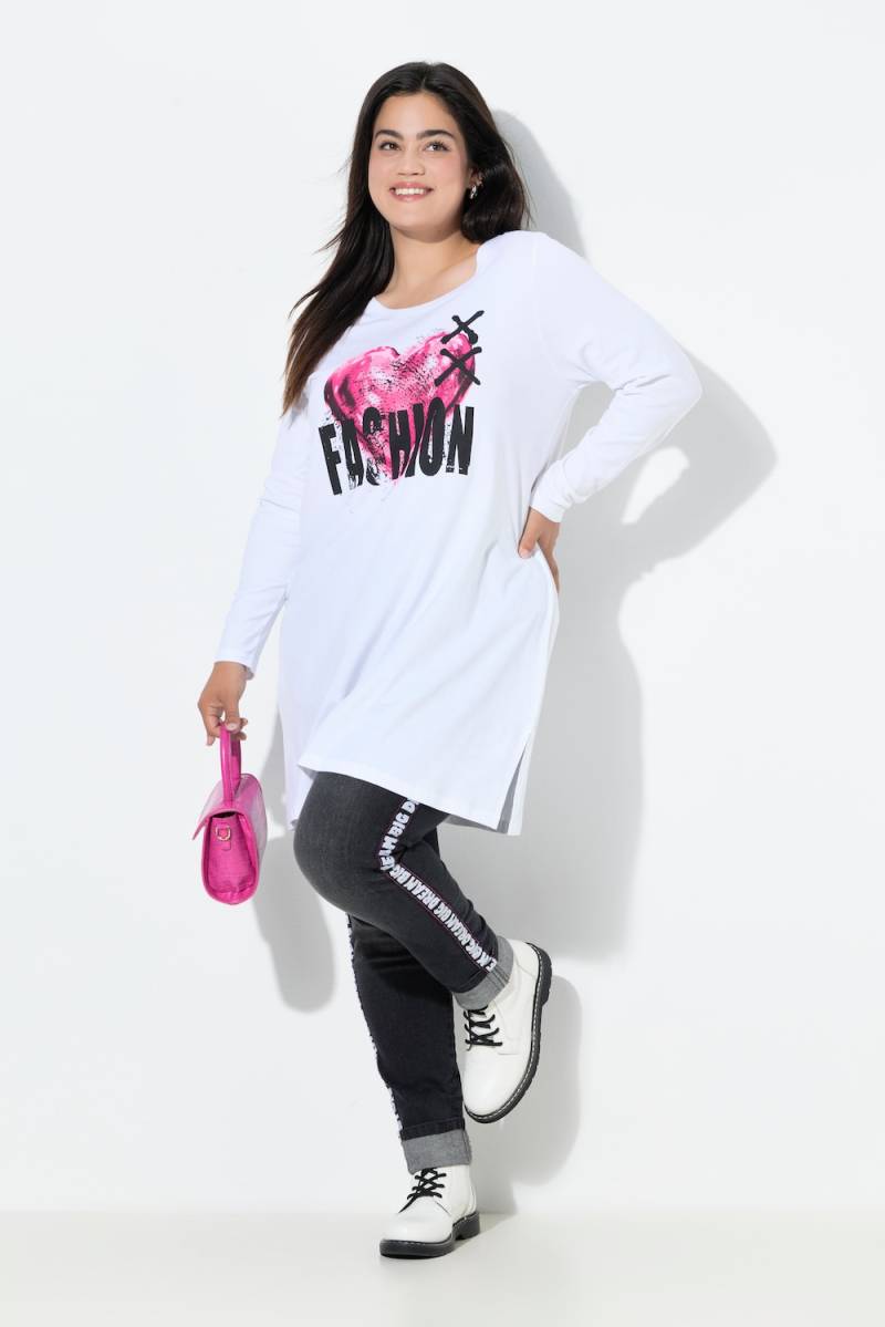 Große Größen T-Shirt, Damen, weiß, Größe: 44, Baumwolle, Angel of Style von Angel of Style