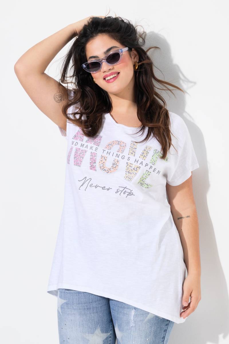 Große Größen T-Shirt, Damen, weiß, Größe: 50, Baumwolle, Angel of Style von Angel of Style