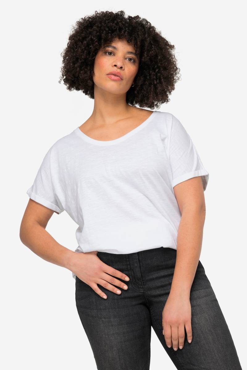 Große Größen T-Shirt, Damen, weiß, Größe: 56, Baumwolle, Angel of Style von Angel of Style