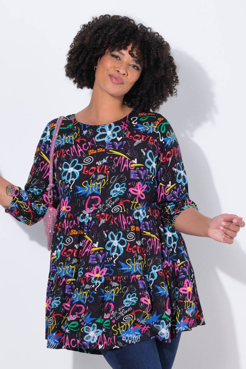 Große Größen Tunika, Damen, schwarz, Größe: 54, Viskose, Angel of Style von Angel of Style