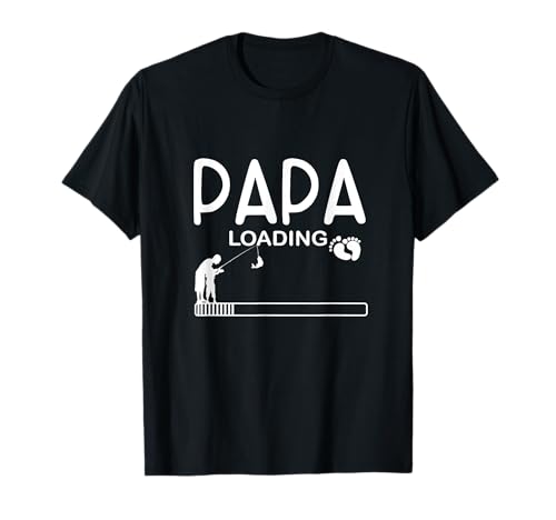 Herren Papa loading Angeln Fischer Baby Werdender Vater Geschenk T-Shirt Herren Papa loading Angeln Fischer Baby Werdender Vater Geschenk T-Shirt von Angel tshirt für werdende Väter Familie Nachwuchs