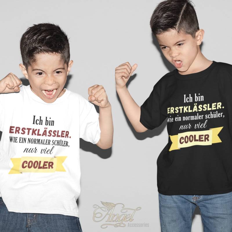 Einschulung Und Schulanfang Premium Tshirt Erstklässler Wie Ein Normaler Schüler, Nur Viel Cooler Das Perfekte Geschenk Für Erstklässler von AngelAccessoriesShop