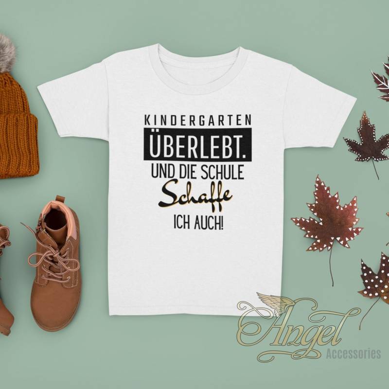 Einschulung Und Schulanfang Premium Tshirt Kindergarten Überlebt Schule Schaffe Ich Auch Das Perfekte Geschenk Für Erstklässler von AngelAccessoriesShop