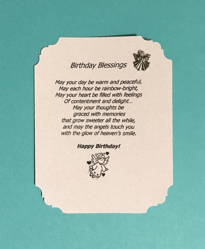 Birthday Blessings Angel Pin & Karte von AngelDesignsByDenise