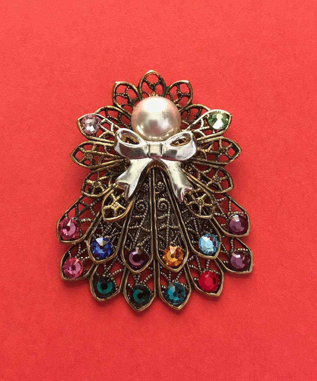 Doppelrock-Anhänger Engel Mit Geburtsstein | Je 12 Steine Pro Rock #241 von AngelDesignsByDenise