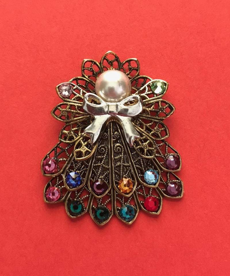 Doppelrock-Anhänger Engel Mit Geburtsstein | Je 12 Steine Pro Rock #241 von AngelDesignsByDenise