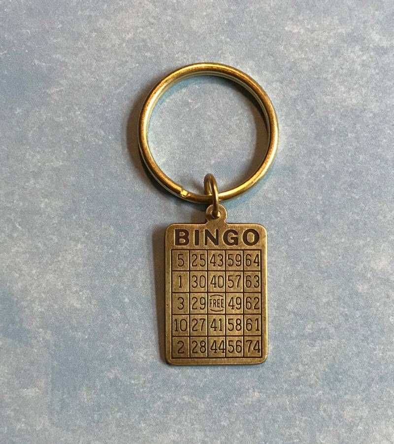 Gold Bingo Schlüsselanhänger von AngelDesignsByDenise