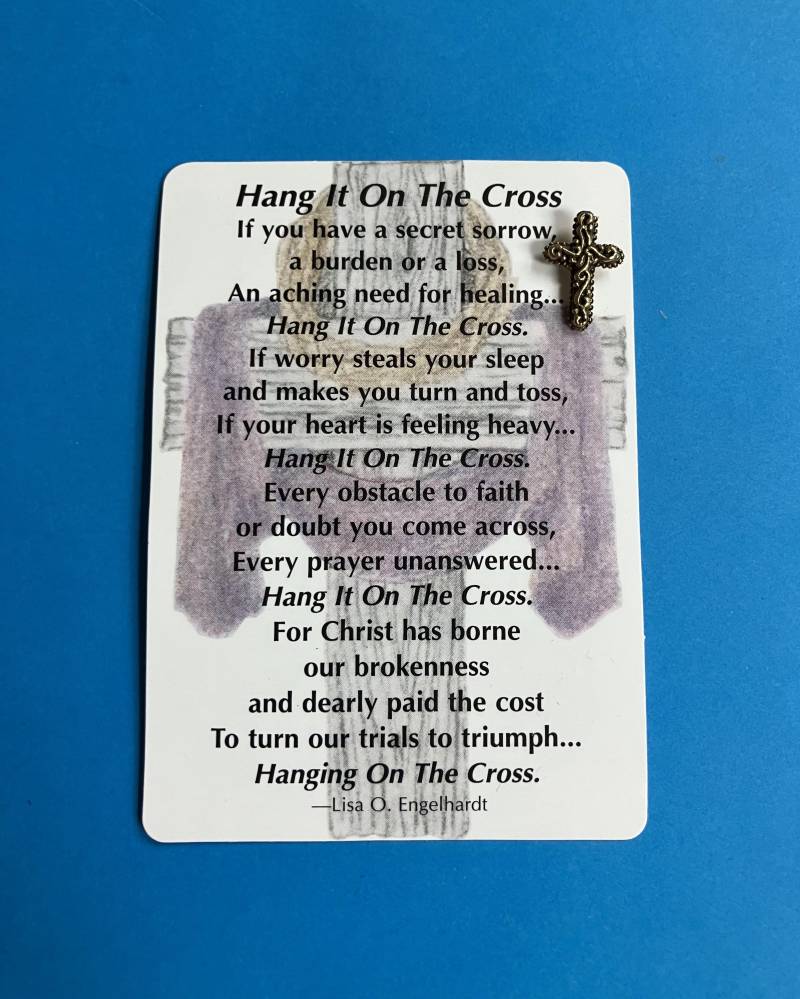 Hängen Sie Es An Die Kreuz Pin Und Gedichtkarte Hängen Sie Es An Die Kreuz Pin Und Gedichtkarte von AngelDesignsByDenise