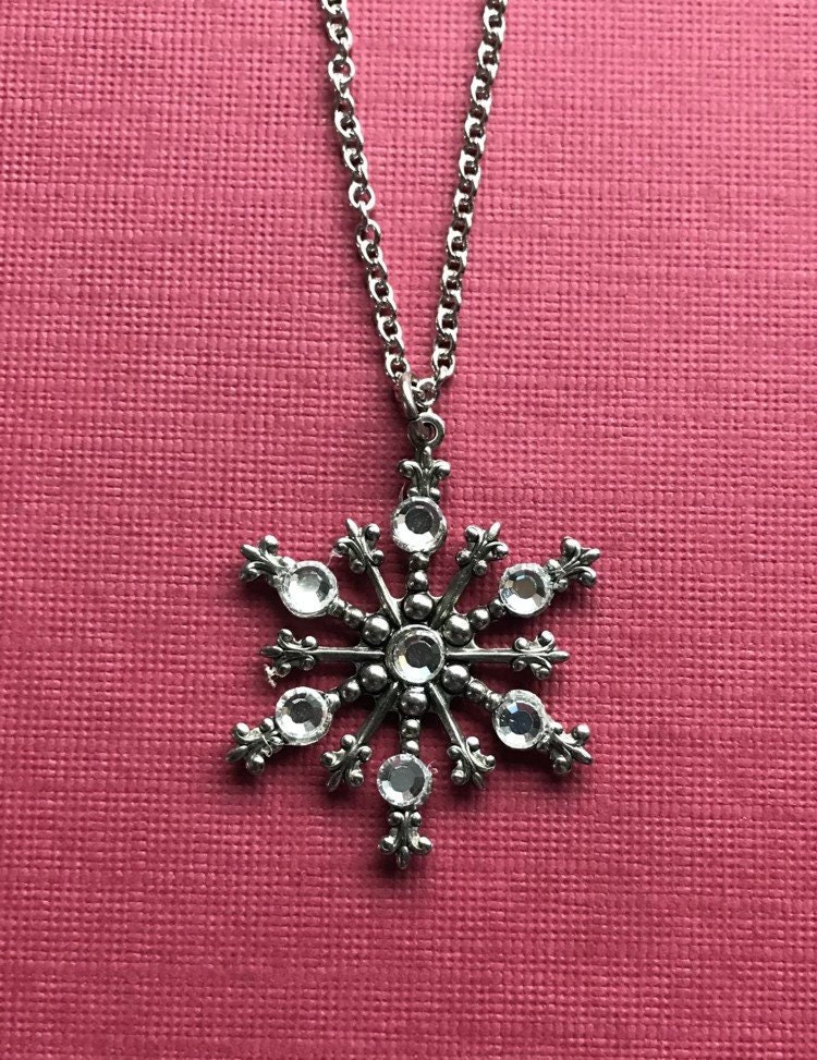Klar Crystal Snowflake Halskette Oder Ohrringe von AngelDesignsByDenise
