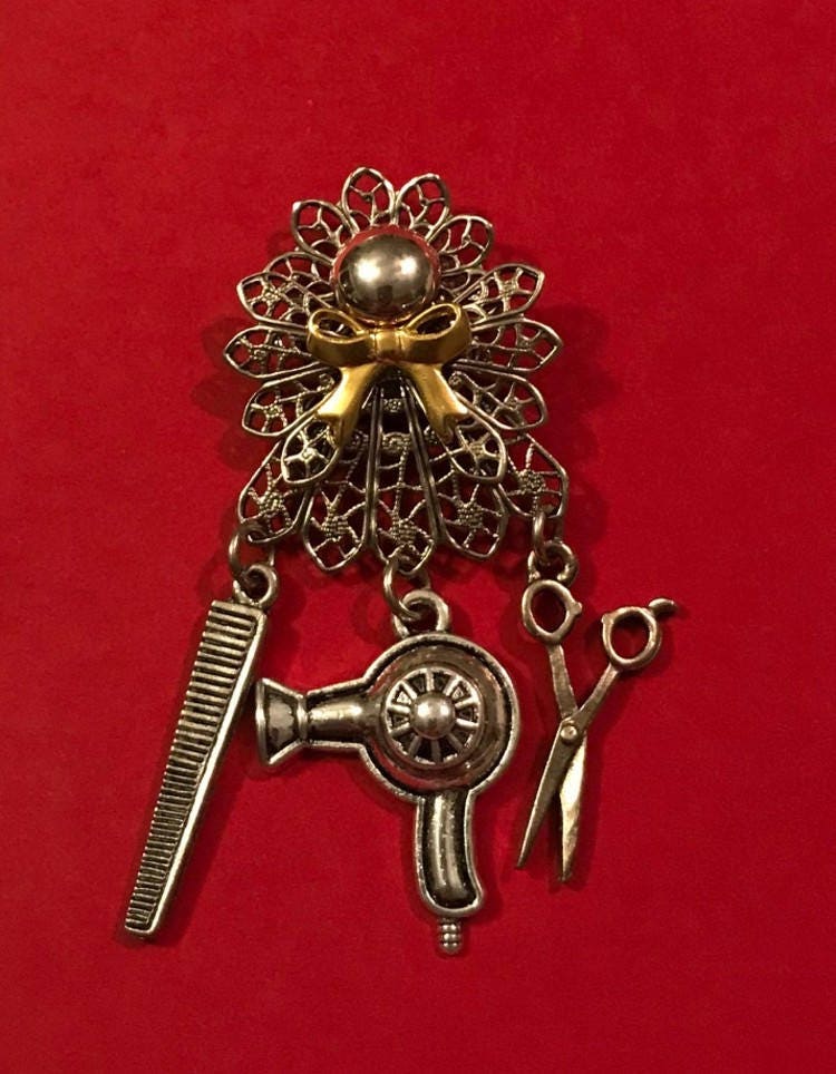 Kosmetik Engel Pin, Geschenk Für Friseurin, Hair Stylistin von AngelDesignsByDenise