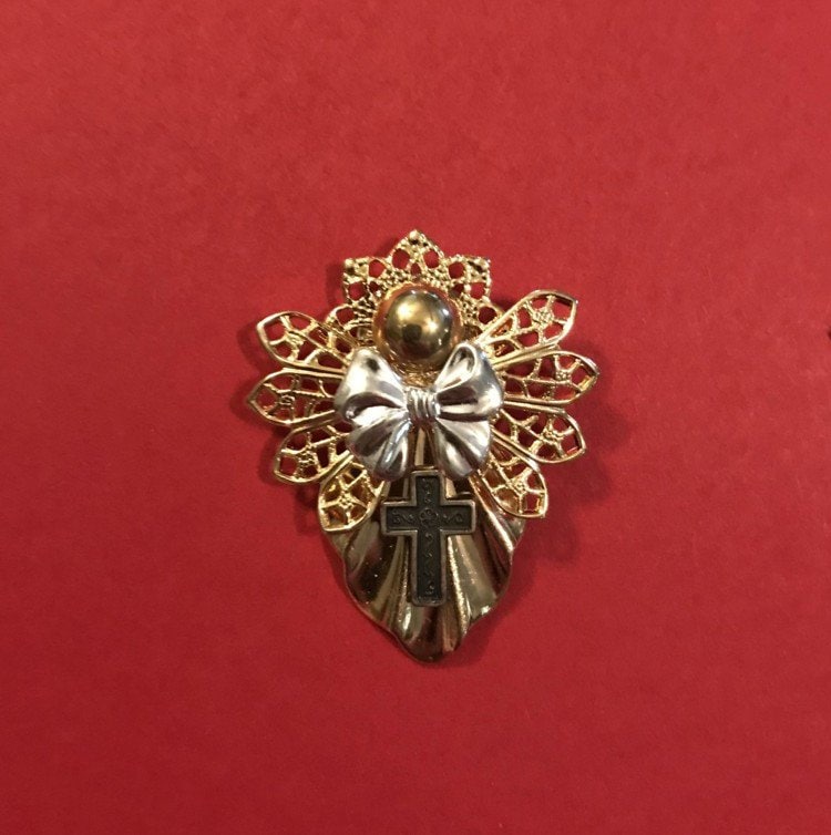 Kreuz Schutzengel Anstecknadel #133 von AngelDesignsByDenise