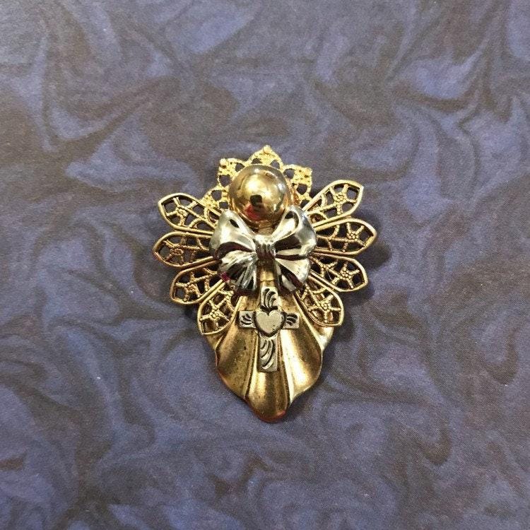 Kreuz Mit Herz Schutzengel Pin von AngelDesignsByDenise