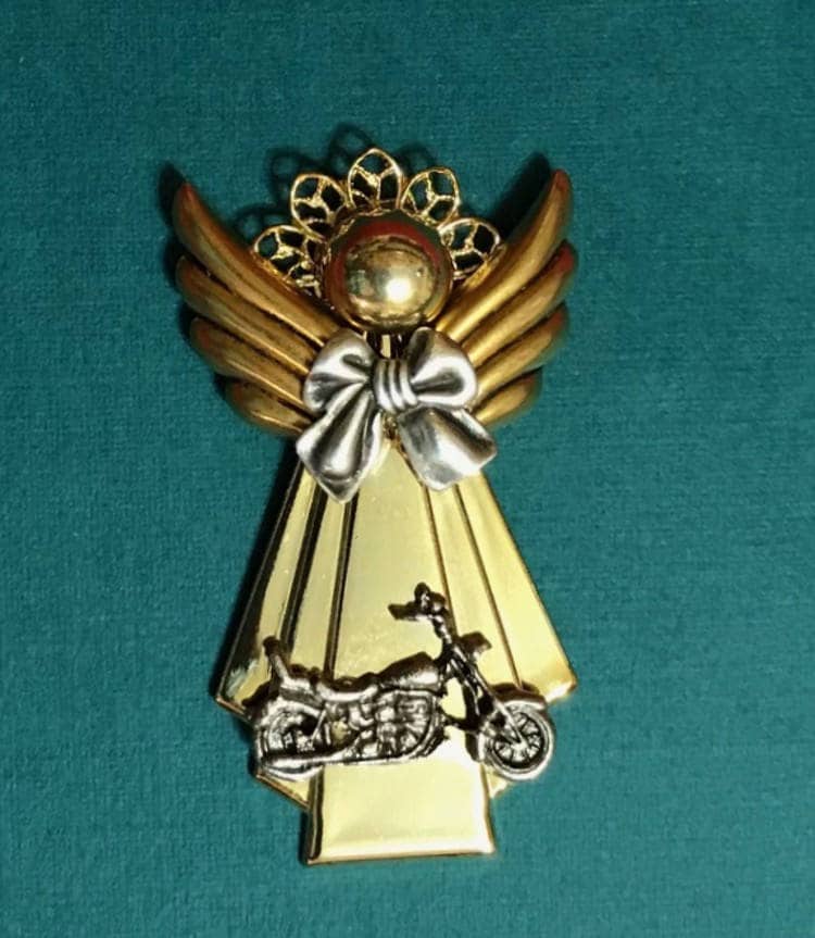 Motorrad Engel Pin von AngelDesignsByDenise