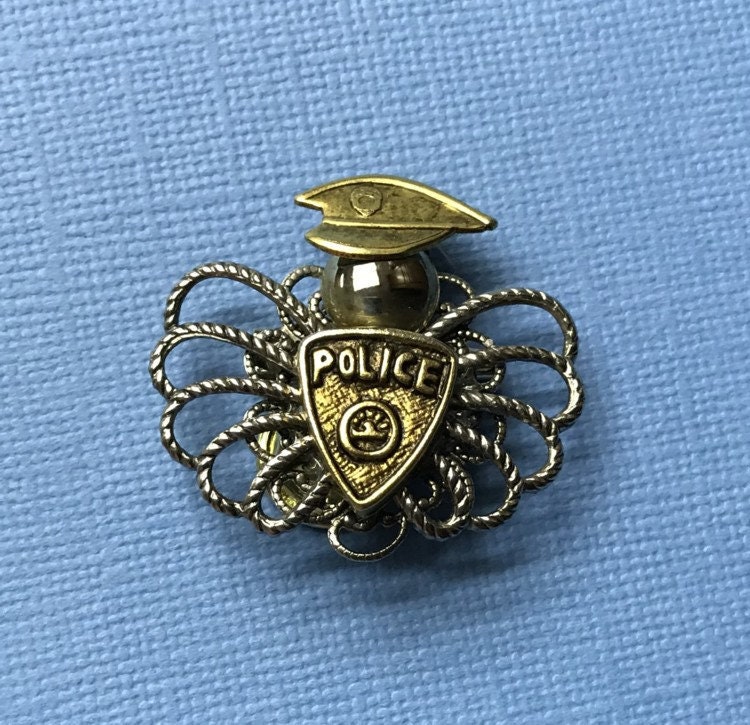 Polizist Pin Dünne Blaue Linie Geschenk von AngelDesignsByDenise
