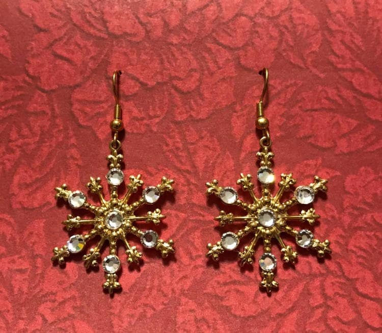 Swarovski Crystal Snowflake Ohrringe Urlaub Winter Schmuck von AngelDesignsByDenise