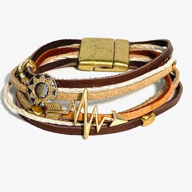 Boho Pfeil Wickelarmband - Braun Boho Pfeil Wickelarmband - Braun von AngelKissesDesigns