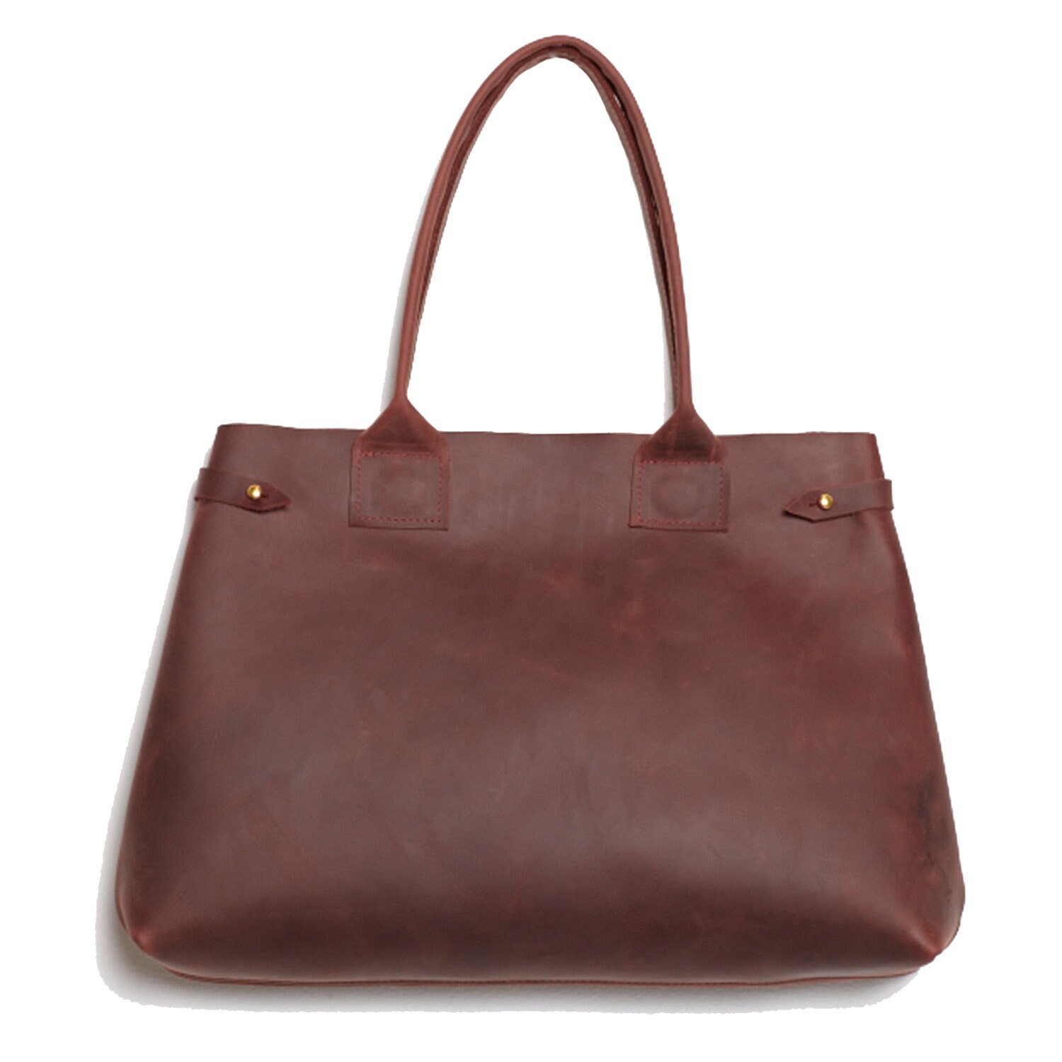 Der Cocoon Handarbeit Mahagoni Kodiak Leder Große Erweiterbare Tote Tasche Handtasche Pull-Up Geölt Messing Hardware Kann Personalisiert Werden von AngelaBacskocky