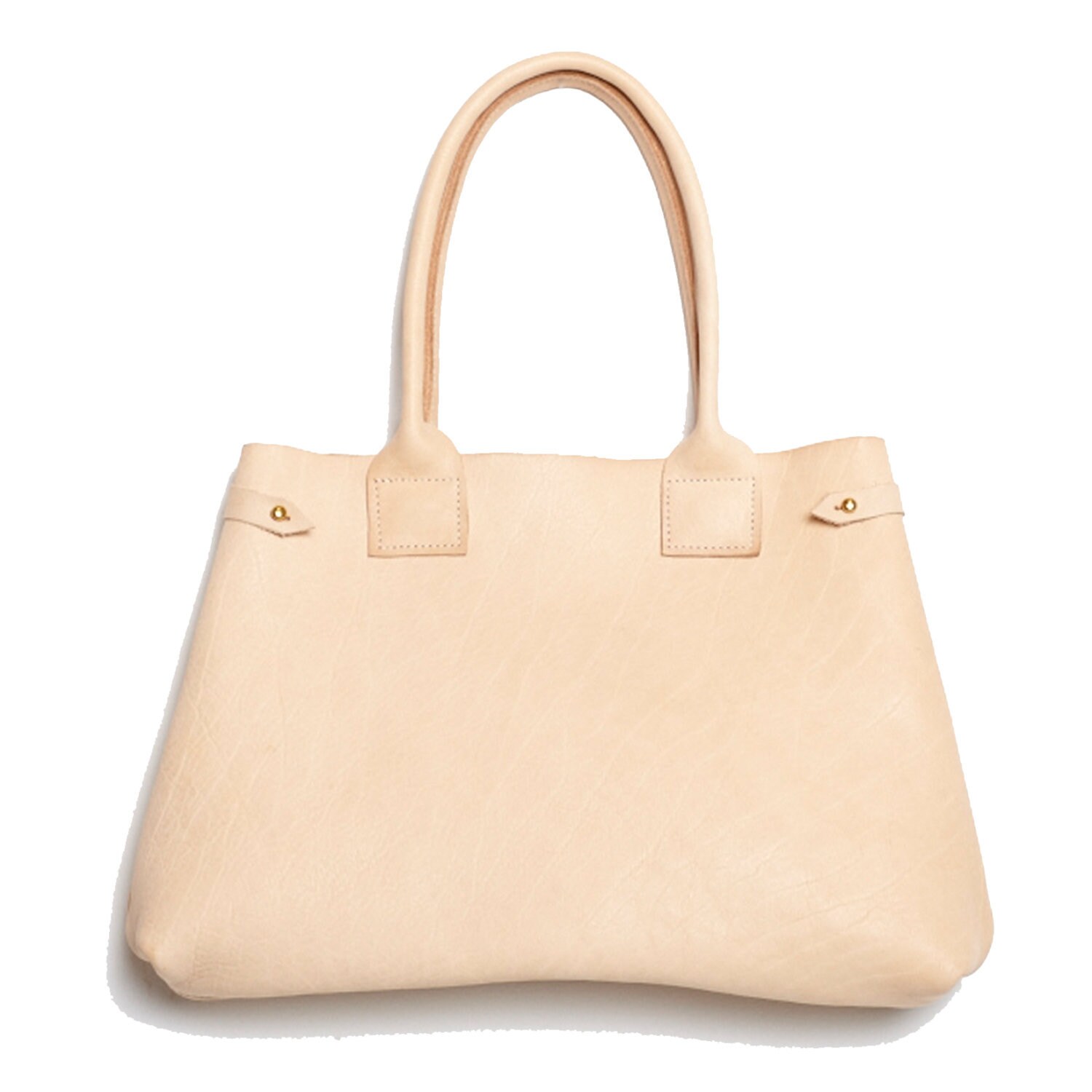 Der Cocoon Handgemachtes Reines Pflanzlich Gegerbtes Leder Große Erweiterbare Natürliche Tote Tasche Handtasche Geldbörse Veg Tan Brass Hardware von AngelaBacskocky