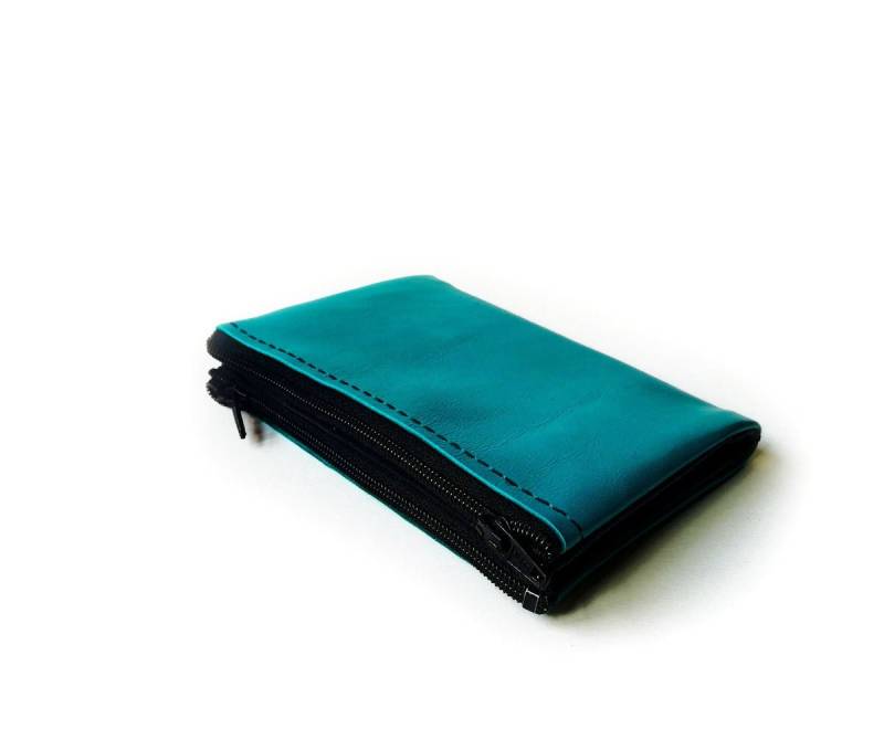 Kleines Portemonnaie Aus Leder Oder Auch Als Mit Reißverschluss von AngelaPintoDesign