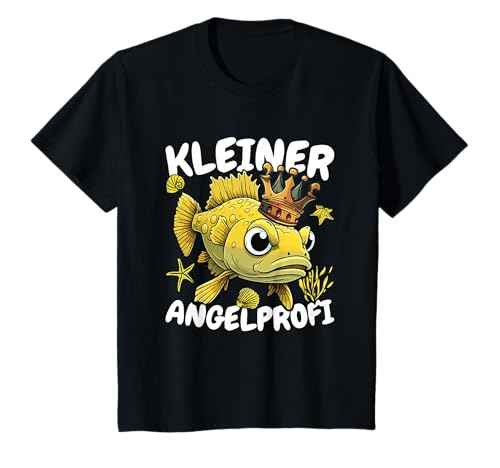 Kinder Angeln Mit Papa Angelausrüstung Kinder Kleiner Angelprofi T-Shirt von Angelausrüstung Kinder & Angeln mit Papa Geschenk