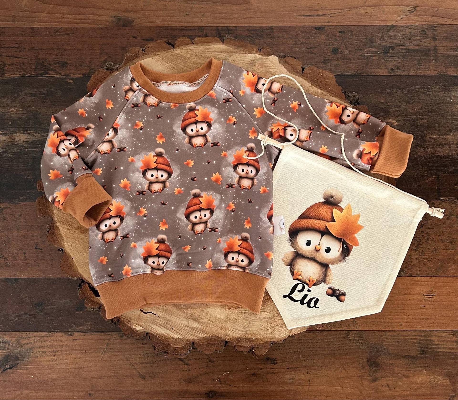 Baby Sweater Sofortkauf Lio Herbsteule Zauberwald Kollektion Mitwachgroesse 74 80 Unisex Herbst Winter Pullover Fuer Kinder von AngeleHandmadeShop